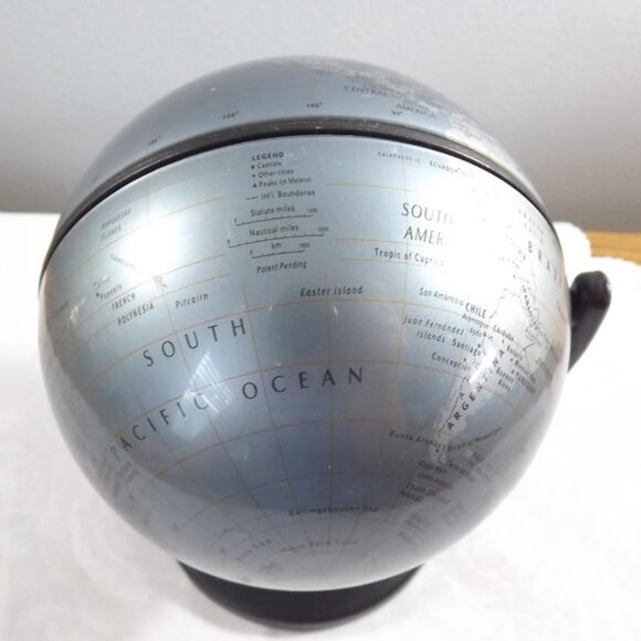 Vintage 2001's Replogle Globe 4.5" Diameter with Plastic Base - Picture 9 of 10